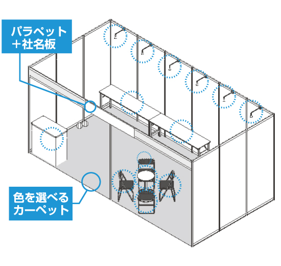 スマート装飾プラン画像 2ブース